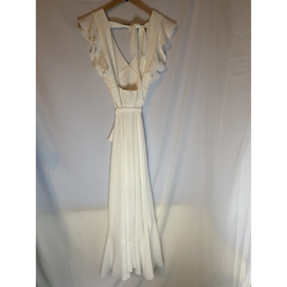 Altar’s State Florenzia Dress Off White Sleeveless Ruffles Sz S NWT Bachelorette - Picture 2 of 5